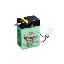 Batería YUASA 6N2A-2C-3 Dry charged (sin electrolito)