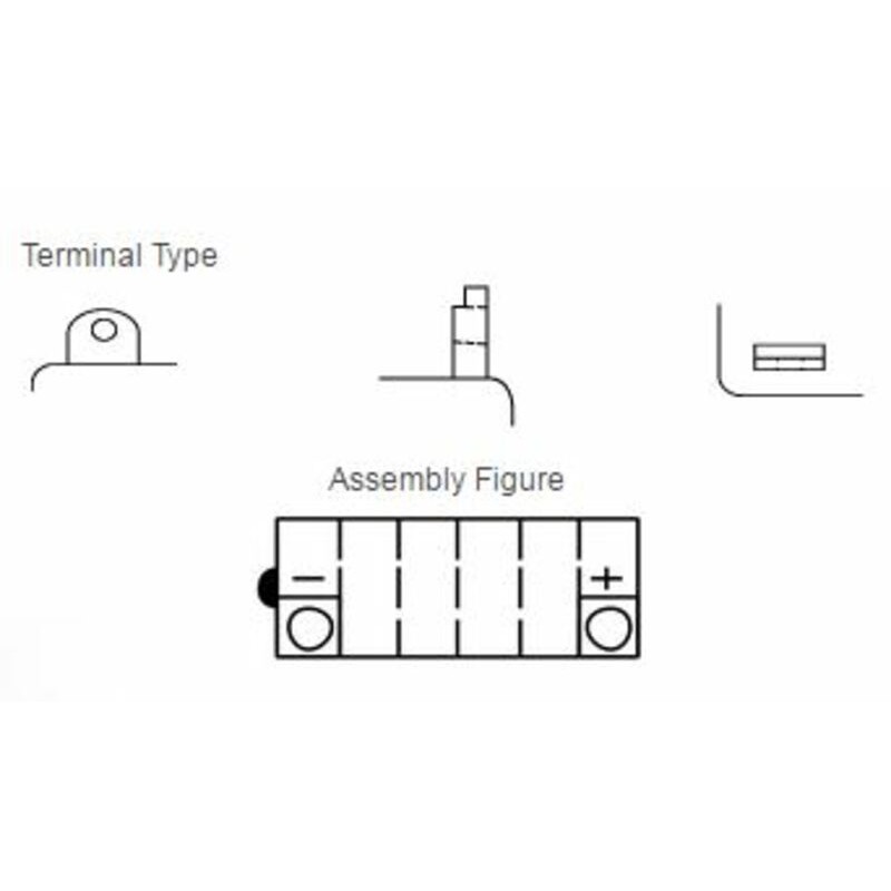 Batería YUASA YB12AL-A DC