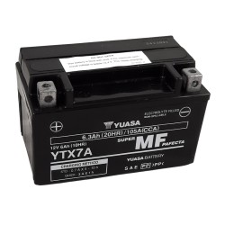 Batería YUASA W/C activada de fábrica sin mantenimiento -  YTX7A (FA)