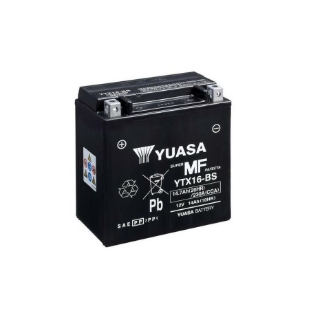 Batería YUASA YTX16-BS Combipack (con electrolito)