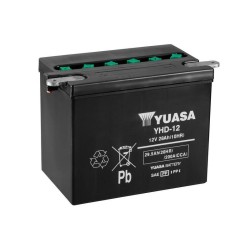 Batería YUASA YHD-12 Dry charged (sin electrolito)