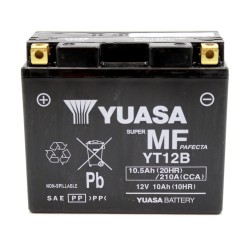 Batería YUASA W/C activada de fábrica sin mantenimiento -  YT12B (FA)