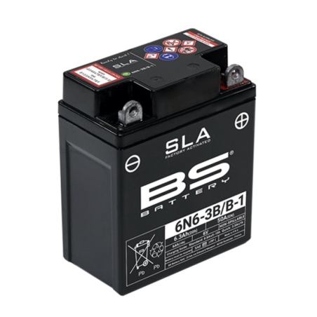 Batería BS BATTERY SLA sin mantenimiento activada de fábrica - 6N6-3B/B-1