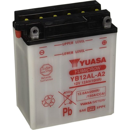 Batería YUASA YB12AL-A2 Combipack (con electrolito)
