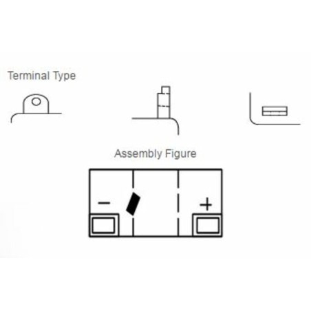 Batería YUASA 6N6-3B Dry charged (sin electrolito)