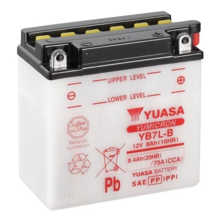 Batería YUASA YB7L-B Combipack (con electrolito)