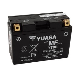 Batería YUASA W/C activada de fábrica sin mantenimiento -  YT9B