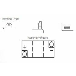 Batería YUASA B49-6 convencional 2