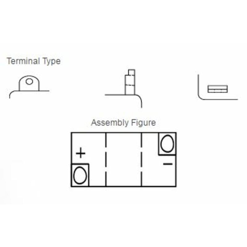 Batería YUASA B49-6 convencional
