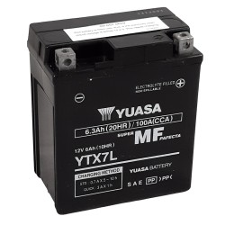 Batería YUASA W/C activada de fábrica sin mantenimiento -  YTX7L (FA)
