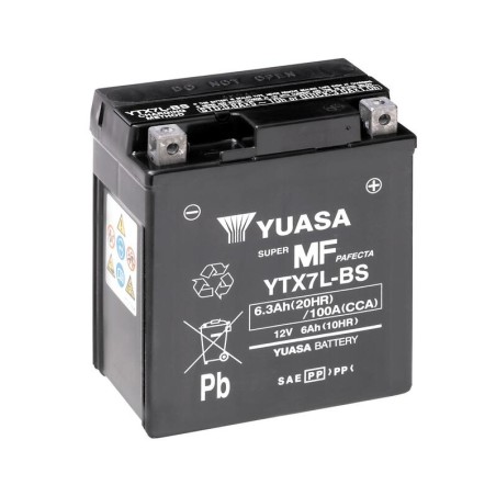 Batería YUASA YTX7L-BS Combipack (con electrolito)
