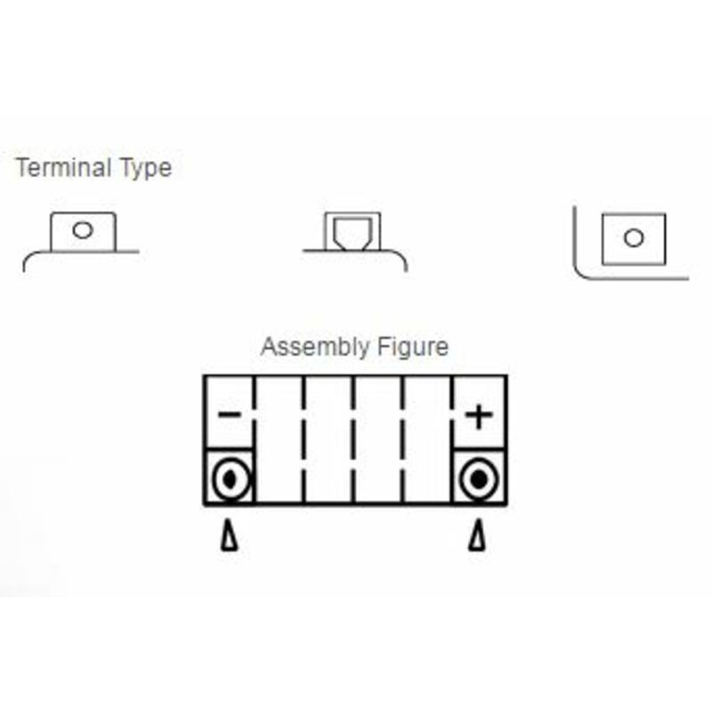Batería YUASA YTX14L-BS Combipack (con electrolito)