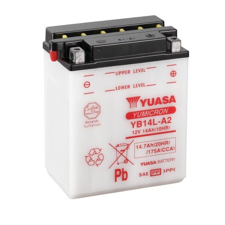 Batería YUASA YB14L-A2 Combipack (con electrolito)