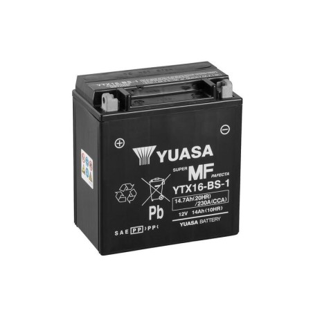 Batería YUASA YTX16-BS-1 Combipack (con electrolito)
