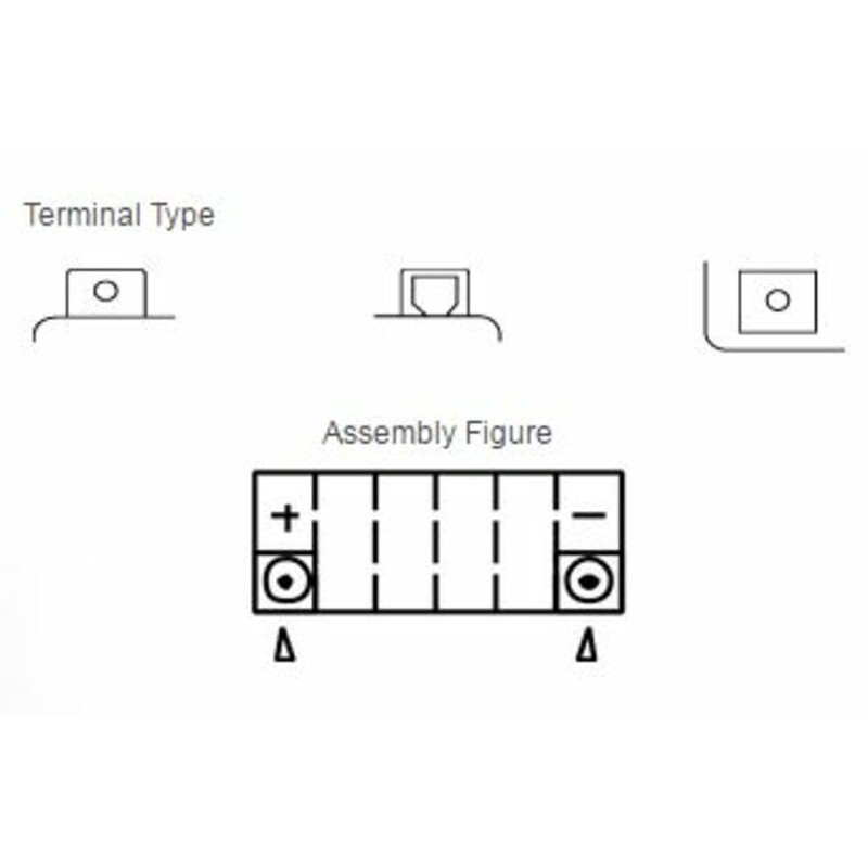 Batería YUASA YTX12-BS Combipack (con electrolito)
