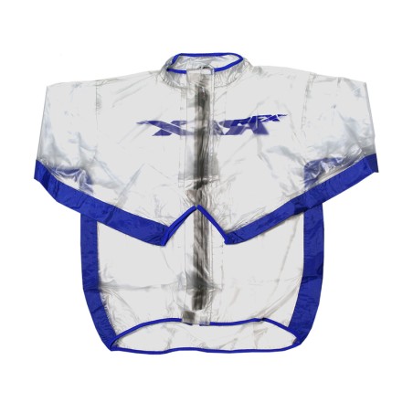 Chaqueta impermeable RFX Sport (transparente/azul), talla adulto XL