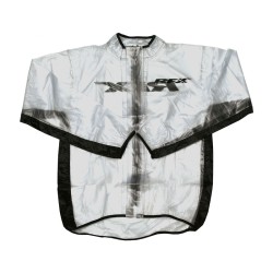 Chaqueta impermeable RFX Sport (transparente/negro), talla adulto XL