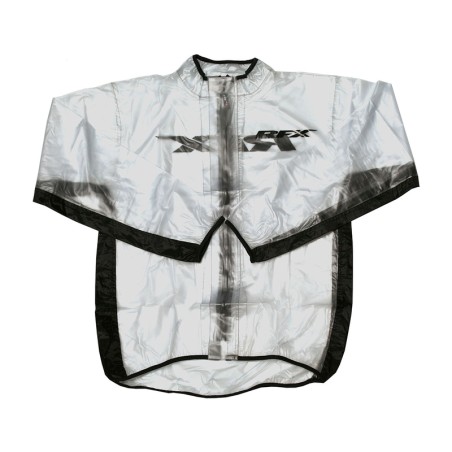 Chaqueta impermeable RFX Sport (transparente/negro), talla adulto S