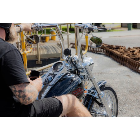 Soporte de smartphone para manillar QUAD LOCK Pro Chrome - Largo para manillares FATBAR / Special CUSTOM