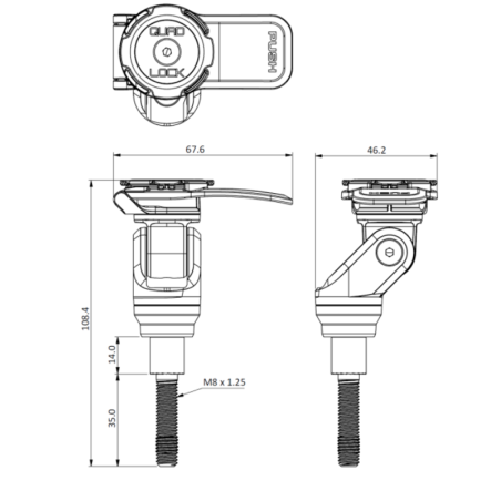 Soporte de abrazadera de manillar QUAD LOCK