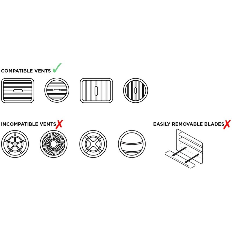 Soporte para smartphone QUAD LOCK rejilla de ventilación