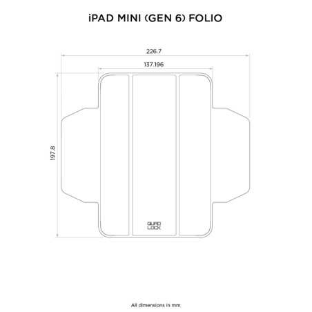 Funda con tapa y soporte QUAD LOCK - iPad mini (6th Gen)