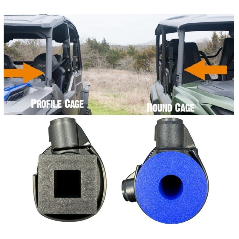 Soporte de abrazadera QUAD LOCK 360 para barras y jaulas de seguridad Ø32-60mmØ