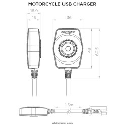 Cargador USB para motos QUAD LOCK 2