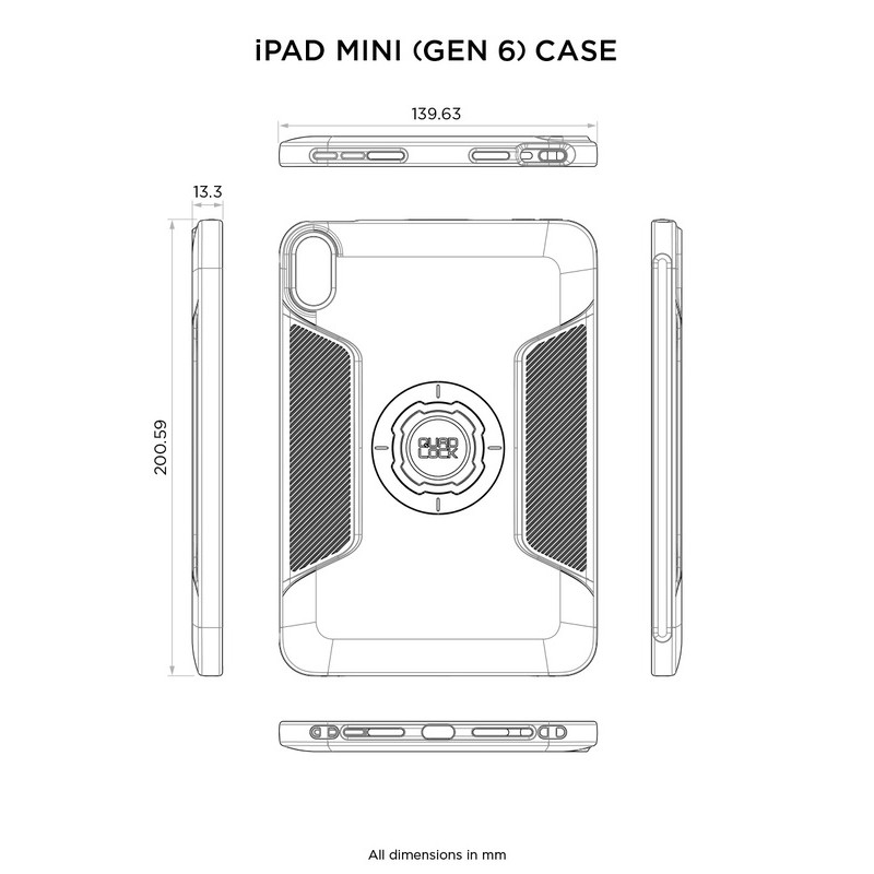 Funda QUAD LOCK - iPad mini (6th Gen)