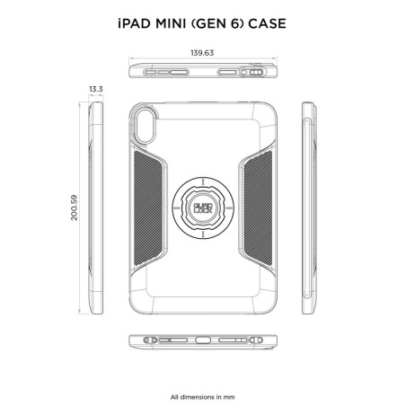 Funda QUAD LOCK - iPad mini (6th Gen)