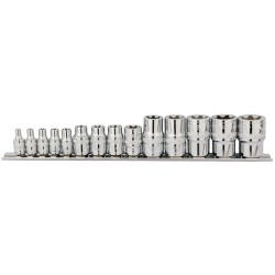 Juego de 14 vasos torx1/2-3/8'' DRAPER