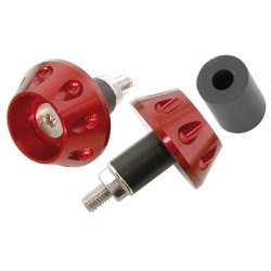 Juego contrapesos manillar V PARTS aluminio Universal rojo