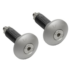 Juego contrapesos manillar V PARTS - finos plata