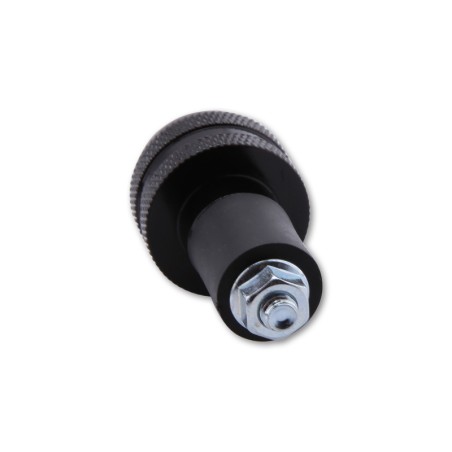 HIGHSIDER smart Bar End Weights, black, knurled, for steel handlebars