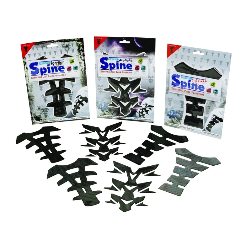 Protector de deposito OXFORD Arachnid Spine Gel negro