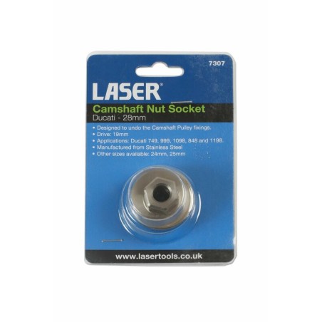 Vaso para tuercas de árbol de levas Ducati 28mm