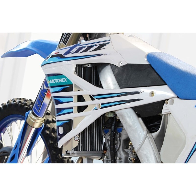 Protectores de radiador aluminio negro AXP - TM RACING