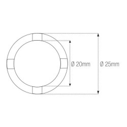 Vaso almenado cilíndrica con muescas MOTION PRO Honda 2
