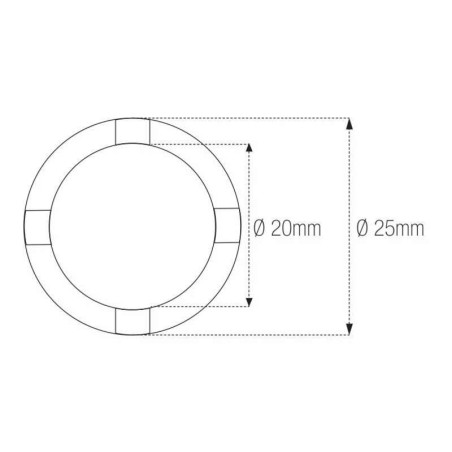 Vaso almenado cilíndrica con muescas MOTION PRO Honda