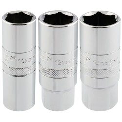 Juego de 3 vasos para bujias 1/2'' DRAPER