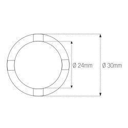 Vaso almenado cilíndrica con muescas MOTION PRO Honda 2