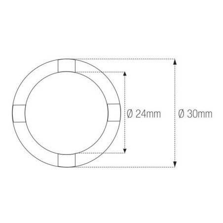 Vaso almenado cilíndrica con muescas MOTION PRO Honda