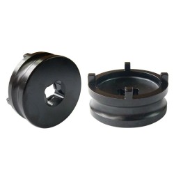 Vaso almenado cilíndrico para eje oscillante/chasis JMP Øint40,5mm /Øext50mm 4 muescas Honda