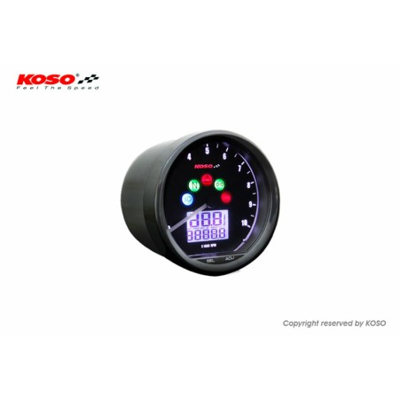 Marcador multi-función KOSO TNT Neo Retro Ø64mm color negro