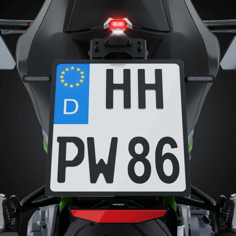 Piloto trasero LED HIGHSIDER Split-V (con luz de matrícula)