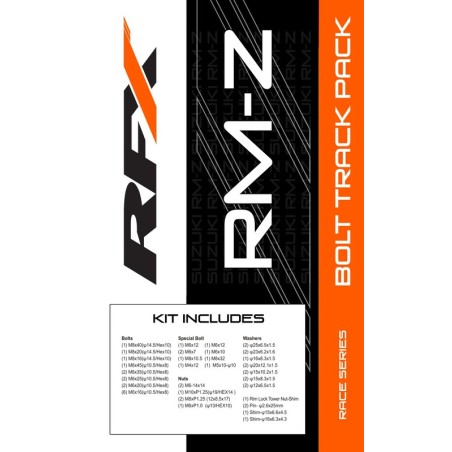 Kit de tornillería Track Pack RFX Race Series