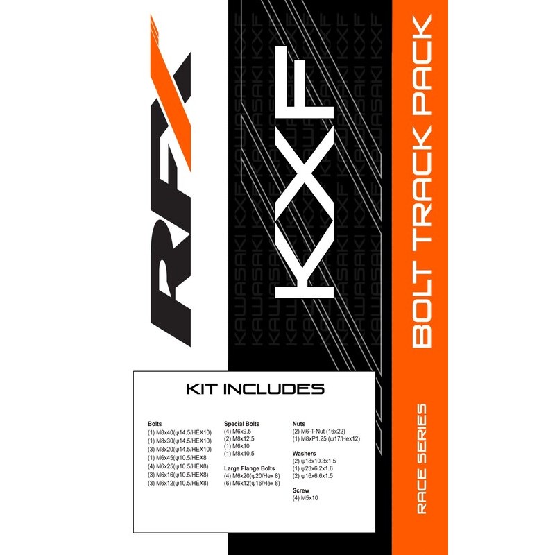 Kit de tornillería Track Pack RFX Race Series