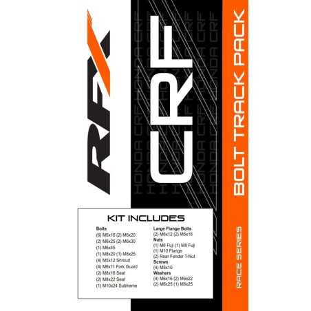 Kit de tornillería Track Pack RFX Race Series