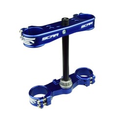 SCAR Triple Clamp Offset 16mm Blue