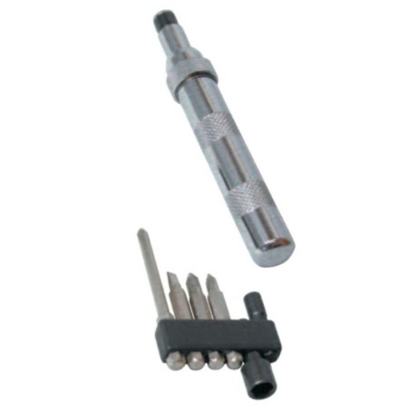 Kit mini destornillador de percusión con cabezas intercambiables BUZZETTI